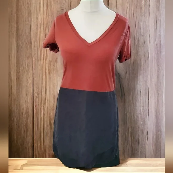 Anthropologie DOLAN Collection Silky Shift V neck CUPRO TENCEL wrap M 12 uk - Picture 5 of 8